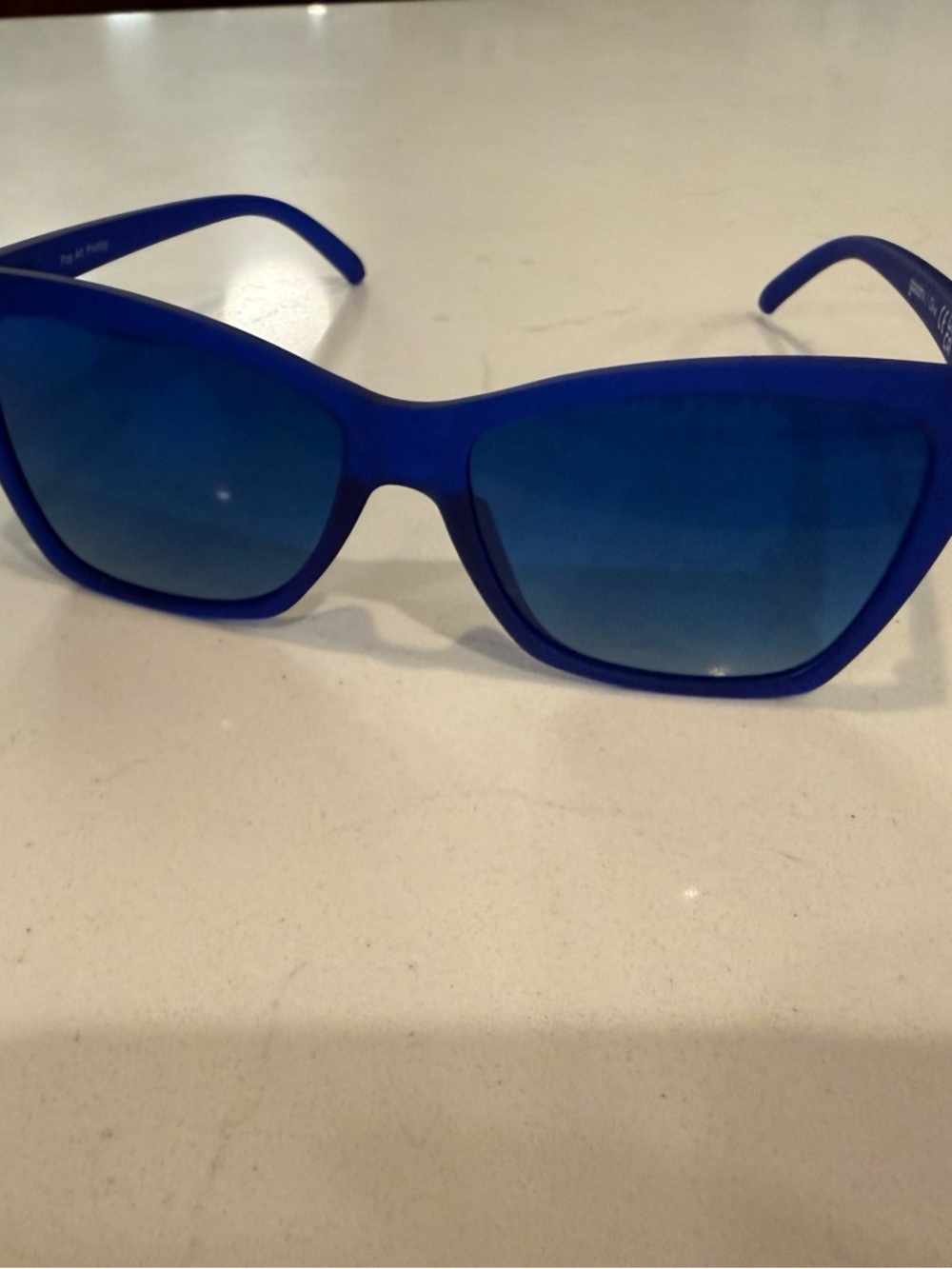 Goodr Bold Blue Cat-Eye Sunglasses for Women